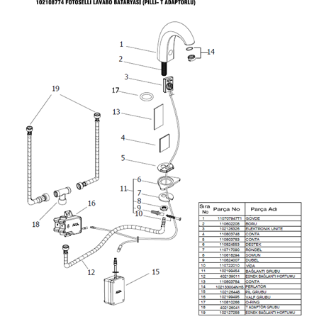 ECA FOTOSELLİ BATARYA ELEKTRONİK ÜNİTE 102126326