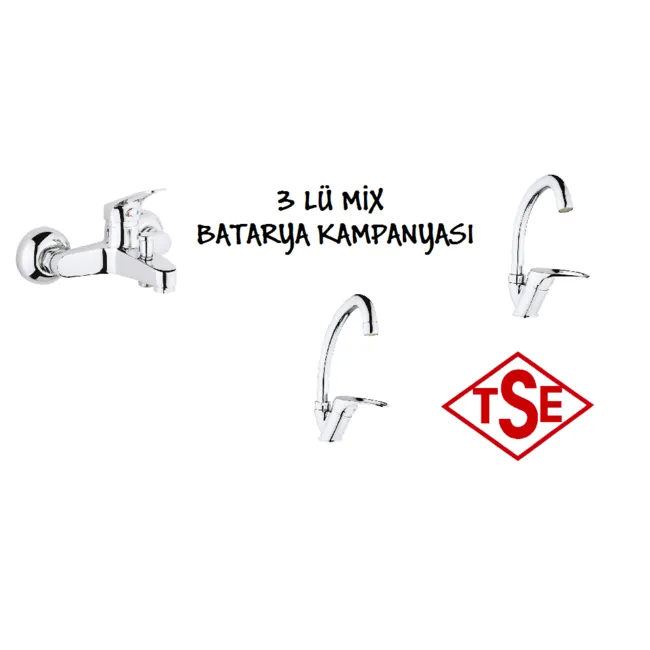 3 LÜ MİX BATARYA  KAMAPNYA SETİ