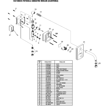 ECA 102126314 12V SELENOİD VALF