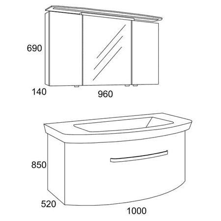 PETEK BANYO EXCLUSIVE MANHATTAN 100 BANYO DOLABI