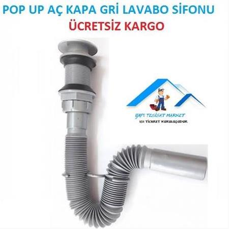 POP UP BAS AÇ AÇ KAPA KLİKLİ PLASTİK LAVABO SİFONU